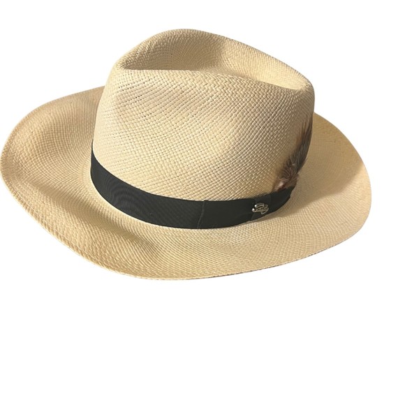 The Hanson Style Men's Fedora crafted from Lite Straw Men's Size S - Picture 2 of 9